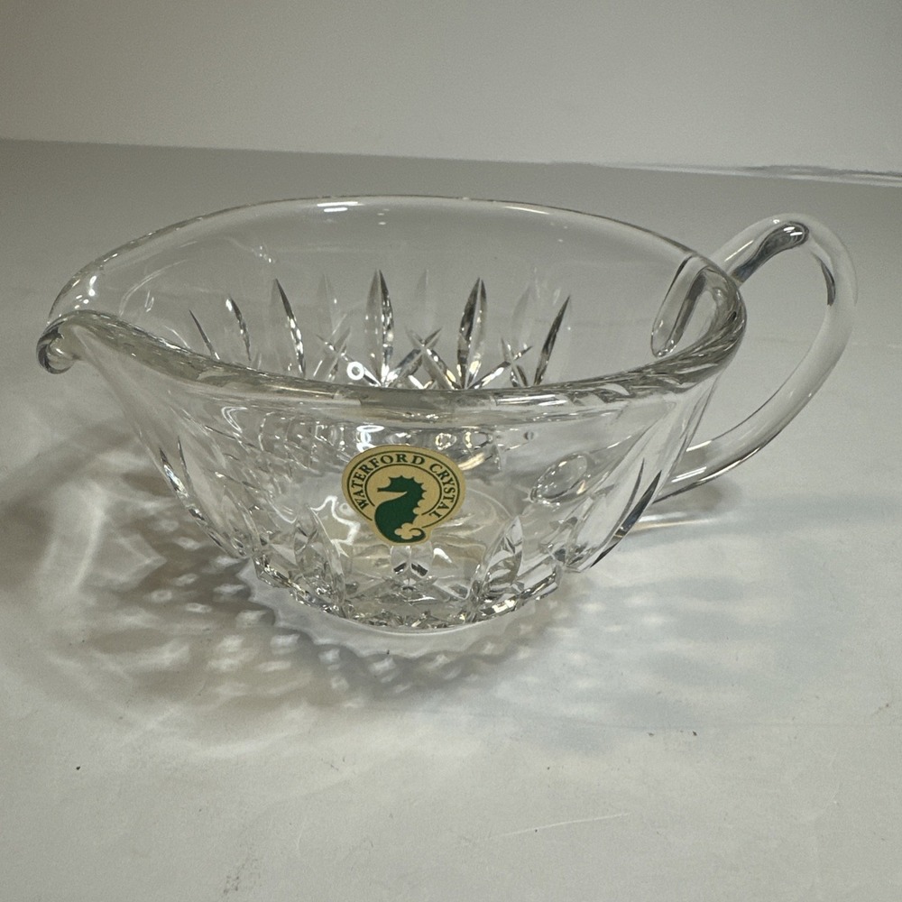 WATERFORD CRYSTAL LISMORE ARAGLIN SAUCE GRAVYBOAT GOTHIC MARK